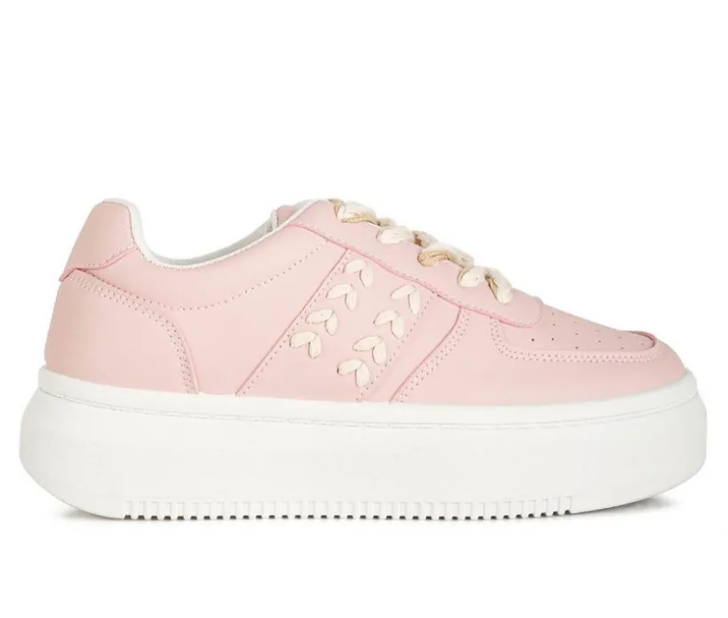 Women's London Rag Cross Stitch Platform Sneakers