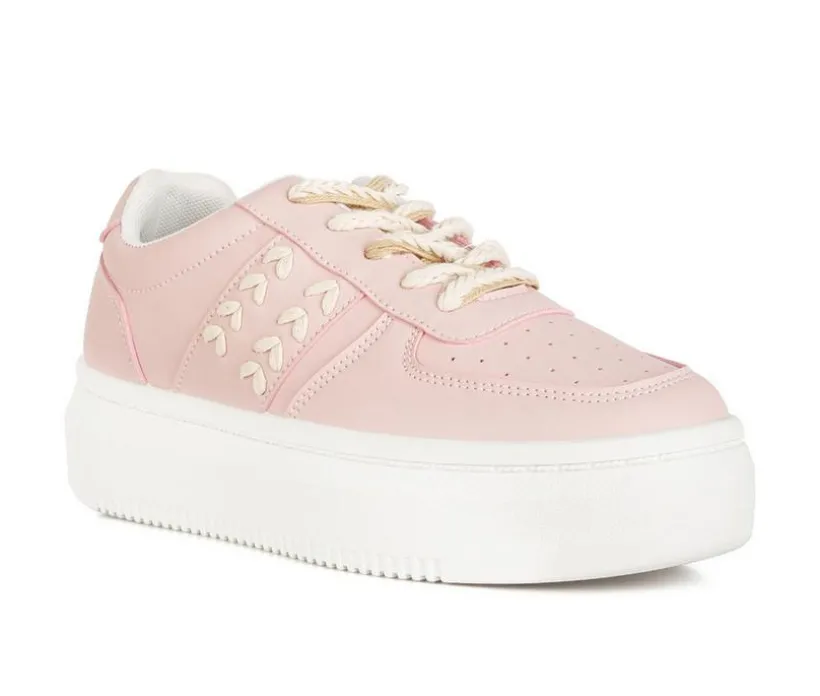 Women's London Rag Cross Stitch Platform Sneakers