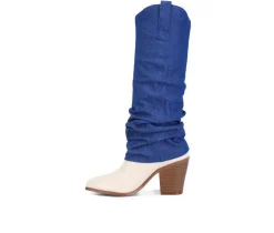 Women's London Rag Fab Cowboy Knee High Boots