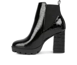 Women's London Rag Fox Block Heel Booties