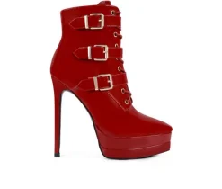 Women's London Rag Gangup Platform Stiletto Booties