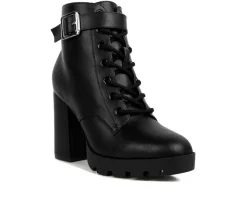 Women's London Rag Grahams Platform Heeled Combat Boots