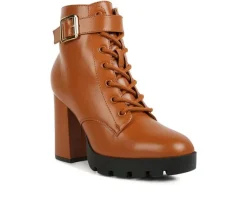 Women's London Rag Grahams Platform Heeled Combat Boots