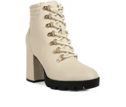 Women's London Rag Hamiltons Platform Heeled Combat Boots