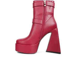 Women's London Rag Hot Cocoa Platform Heeled Booties