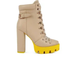 Women's London Rag Larch Lace Up Platform Booties