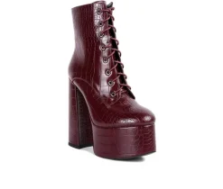 Women's London Rag Magdalene Platform Heeled Booties