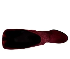 Women's London Rag Maple Over The Knee Heeled Boots