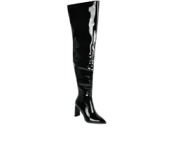Women's London Rag Minkles Over The Knee Heeled Boots