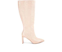 Women's London Rag Prinkles Knee High Heeled Boots