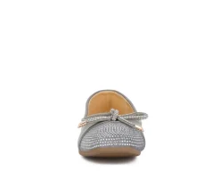 Women's London Rag Rhinestone Toe Cap Flats