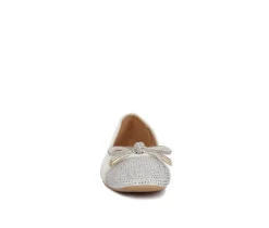 Women's London Rag Rhinestone Toe Cap Flats