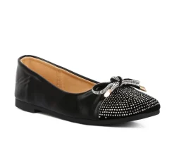 Women's London Rag Rhinestone Toe Cap Flats