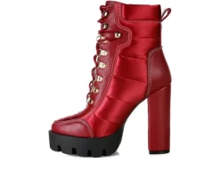 Women's London Rag Scotch Lace Up Heeled Booties