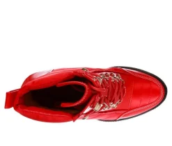 Women's London Rag Scotch Lace Up Heeled Booties