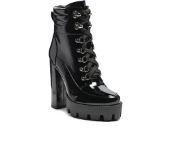 Women's London Rag Stopper Heeled Combat Booties