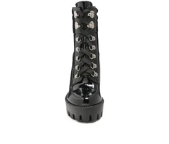 Women's London Rag Stopper Heeled Combat Booties