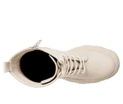 Women's London Rag Tatum Mid Calf Combat Boots