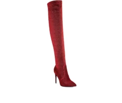Women's London Rag Tigerlily Over The Knee Stiletto Boots