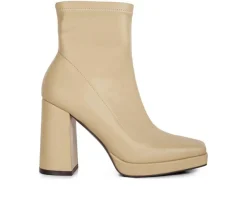 Women's London Rag Tintin Block Heel Booties