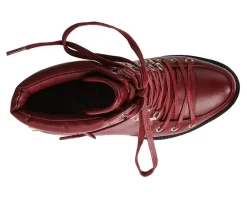 Women's London Rag Willow Heeled Lace Up Booties