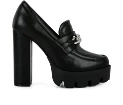 Women's London Rag Y2K High Platform Heeled Loafers