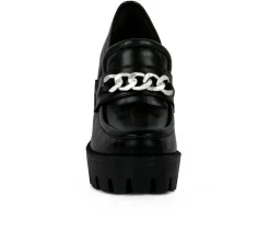 Women's London Rag Y2K High Platform Heeled Loafers