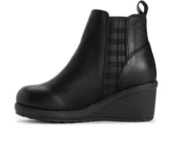 Women's MUK LUKS England Oxford Wedge Booties