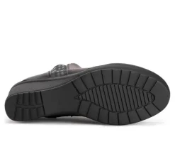 Women's MUK LUKS England Oxford Wedge Booties