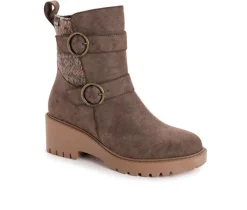 Women's MUK LUKS Finley Faith Heeled Winter Booties