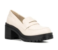 Women's New York and Company Penni Heeled Loafers