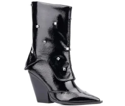 Women's Olivia Miller Bling Mid Calf Booties