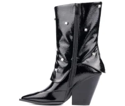 Women's Olivia Miller Bling Mid Calf Booties