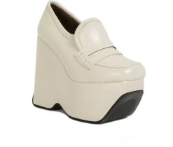 Women's Rag & Co Gilliam Platform Wedge Loafers
