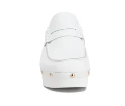 Women's Rag & Co Lyrac Recycled Leather Platform Clogs