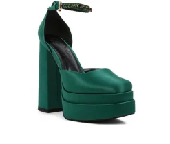 Women's Rag & Co Martin Block Heel Platform Pumps