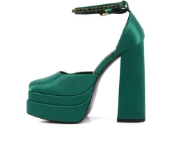 Women's Rag & Co Martin Block Heel Platform Pumps