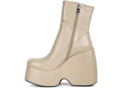 Women's Rag & Co Purnell Wedge Platform Booties
