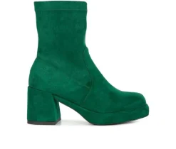 Women's Rag & Co Two Cubes Heeled Booties