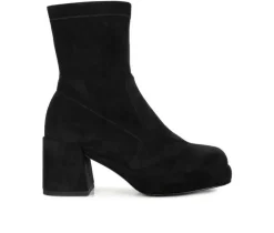 Women's Rag & Co Two Cubes Heeled Booties