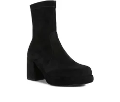 Women's Rag & Co Two Cubes Heeled Booties