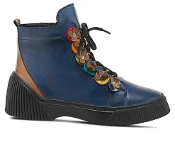 Women's SPRING STEP Yeba Lace Up Booties