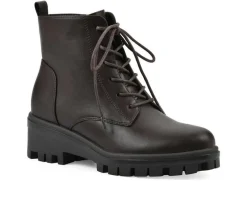 Women's White Mountain Tappy Combat Boots