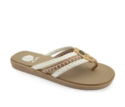 Women's Yellow Box Fitzen Flip-Flops