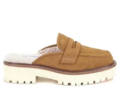 Women's Yellow Box Shareen Shearling Loafer Mules