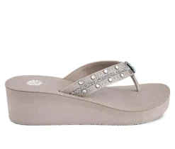 Women's Yellow Box Terell Wedge Flip-Flops