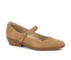 Women's Yellow Box Wilma Low Heeled Maryjanes