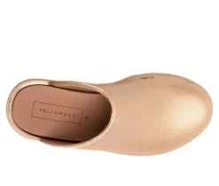 Women's Yellow Box Zippy Platform Clogs