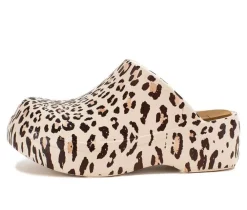 Women's Yellow Box Zippy Platform Clogs