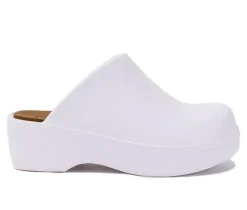 Women's Yellow Box Zippy Platform Clogs